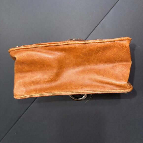 Pouchee Purse Divider Equestrian Boho Wallet Organizer Pocket Brown Faux Leather - Picture 10 of 15